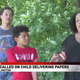 Brandie Sharp (far right) and her two sons, Mycah (17) and Uriah (11) say they were racially profiled while delivering newspapers in Upper Arlington, Ohio.